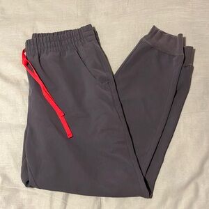 Figs high waisted jogger scrub pants charcoal size large